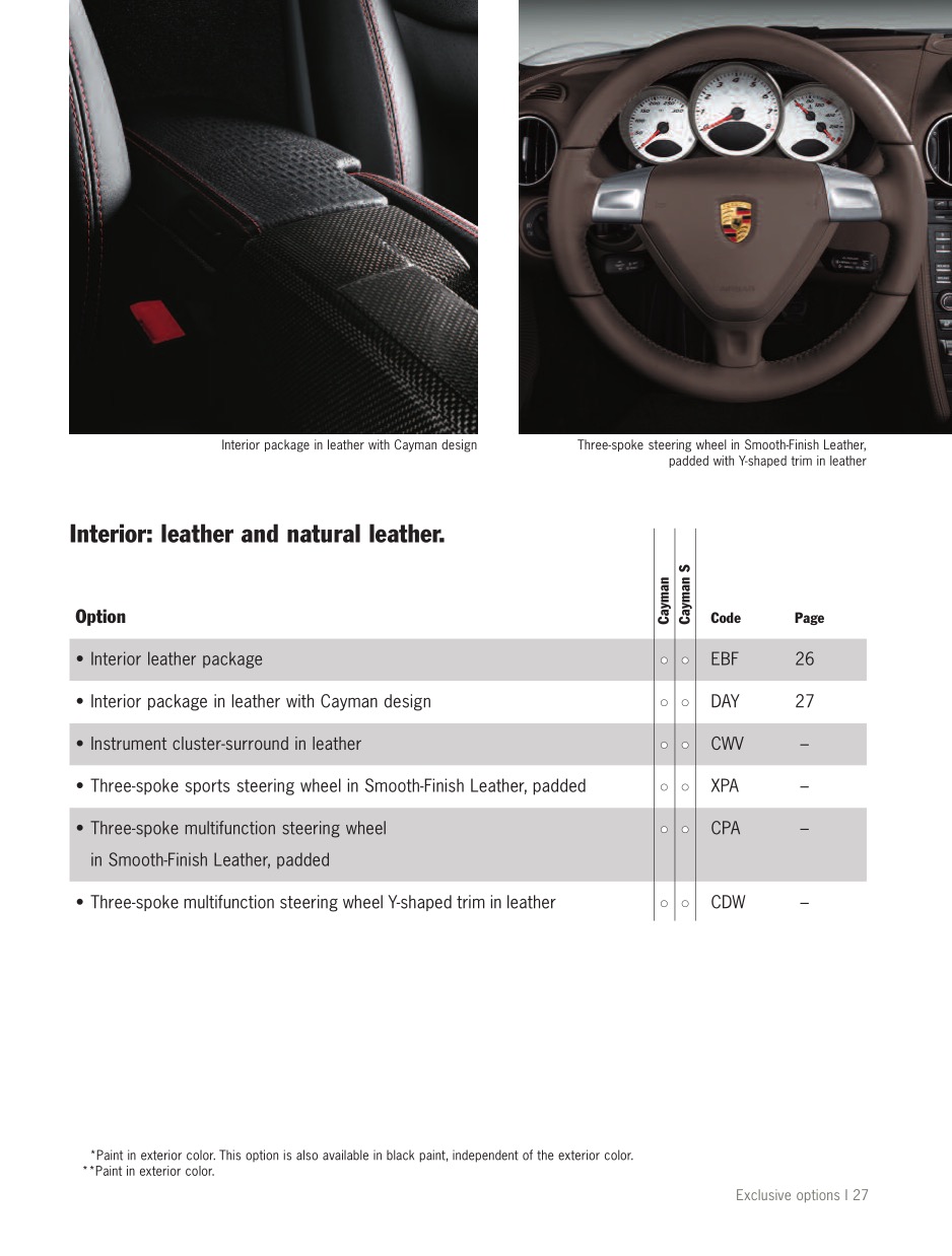 2010 Porsche Cayman Brochure Page 31